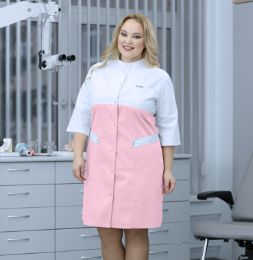 Халат медицинский женский Size+ X65-1