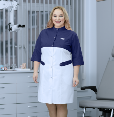 Халат медицинский женский Size+ X65-2